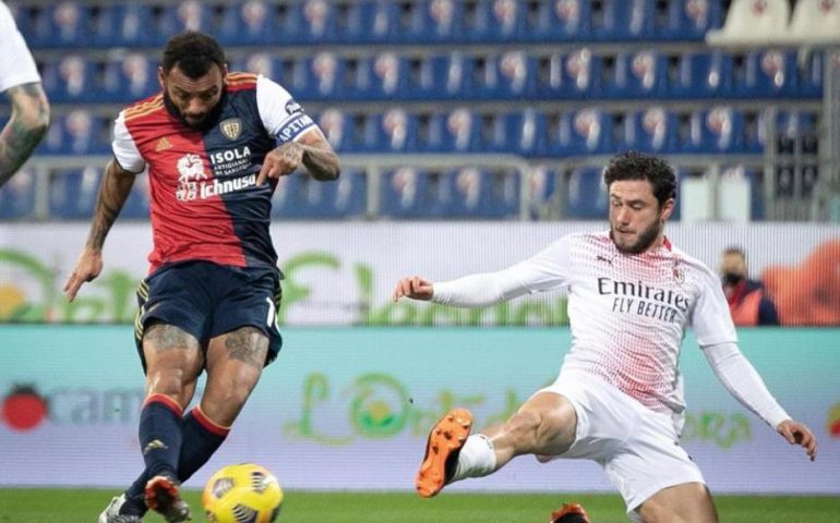 Buio pesto alla Sardegna Arena: Cagliari sconfitto anche dal Milan