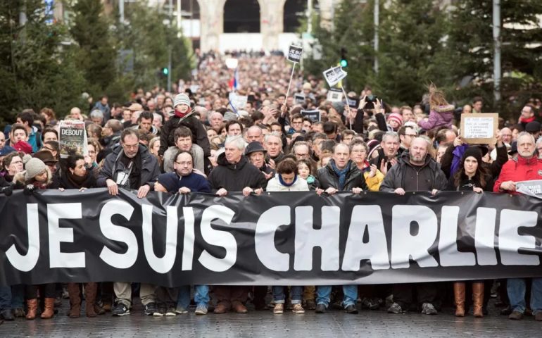 La manifestazione dopo la strage
