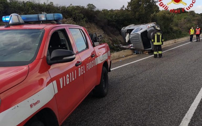 Incidente stradale a Bitti: auto si ribalta sulla SP 73. Ferito trasportato in elisoccorso