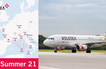 Volotea mappa Cagliari Summer 2021
