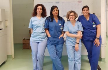 La dottoressa Barella con la sua equipe