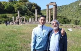 Mahmood a Fuminimaggiore con il sindaco Marco Corrias