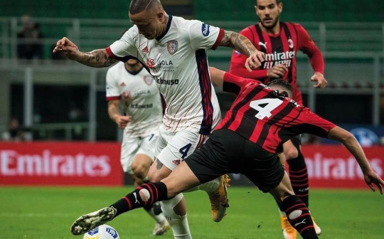 Cagliari da applausi: già salvo frena il Milan e si regala uno splendido pari a San Siro