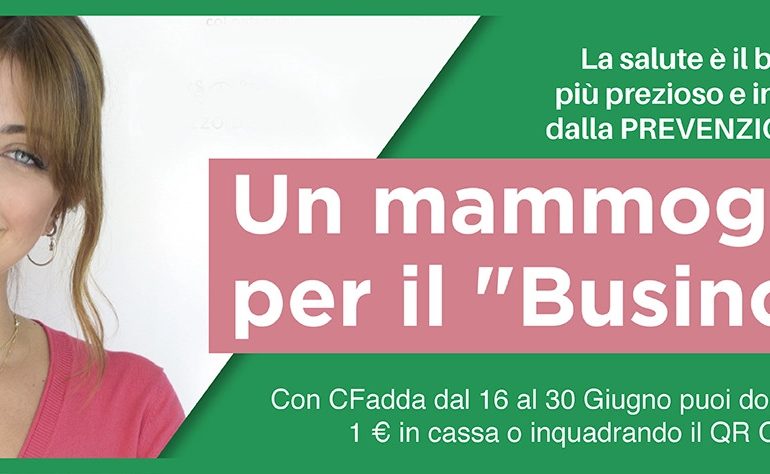 Raccolta fondi di CFadda per l’acquisto di un mammografo per il Businco