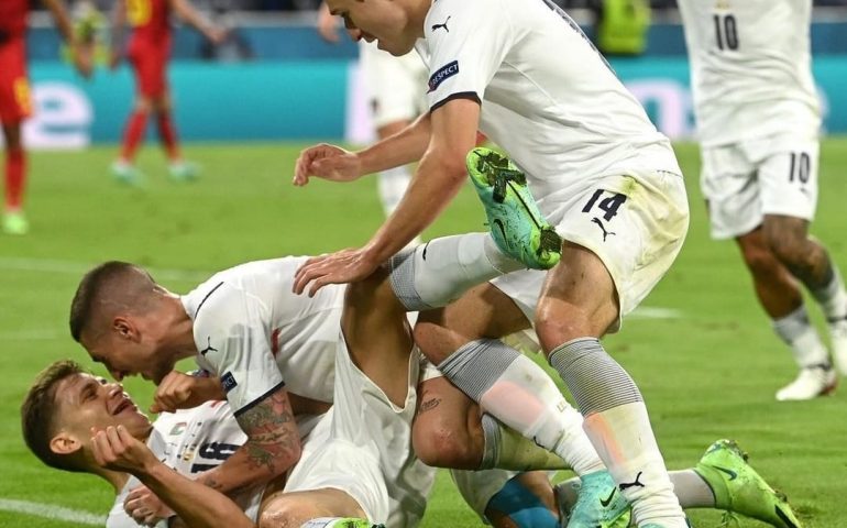 L’Italia vola in semifinale. Battuto il Belgio 2 a 1 con i gol di Barella e Insigne