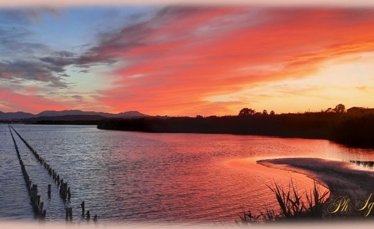 La foto. La magia del tramonto allo stagno di Molentargius: lo scatto di Ignazio Siddi