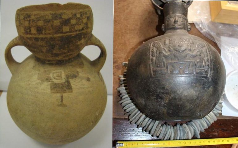 I Carabinieri per la Tutela del Patrimonio Culturale restituiscono al Perù importanti reperti archeologici