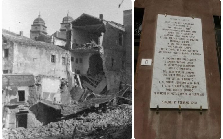 Lo sapevate? Il 17 febbraio 1943 una bomba americana fece una strage di cagliaritani che cercavano di rifugiarsi nella cripta di Santa Restituta