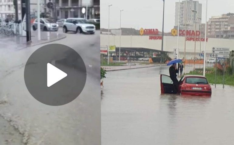 (FOTO e VIDEO) Cagliari e hinterland sott’acqua: allagati anche ospedale e centro commerciale
