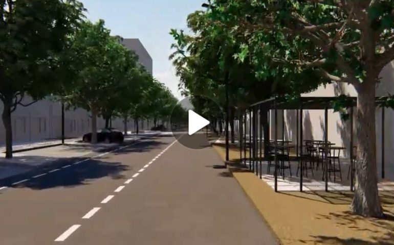 (VIDEO) Cagliari, viale Trieste si rifà il look: ecco come sarà dopo i lavori di riqualificazione