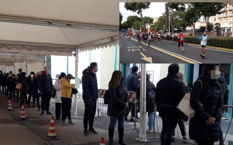 Vaccini e maratona alla Fiera di Cagliari: stamattina atleti in corsa e file per la terza dose