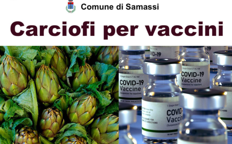 Vaccini, l’idea del sindaco di Samassi: carciofi in dono al personale hub