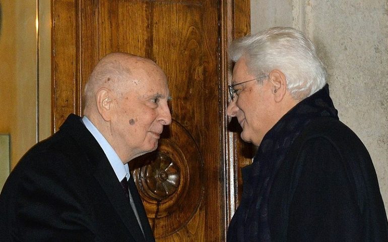 14 gennaio 2015, il presidente Napolitano rassegna le dimissioni: primo eletto per due mandati