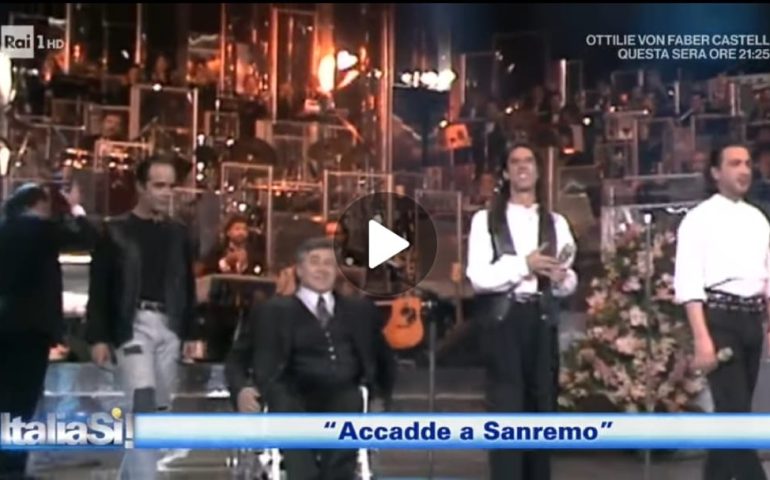 (VIDEO) Vi ricordate? Nel 1991 a Sanremo i Tazenda e Pierangelo Bertoli ottennero una standing ovation clamorosa