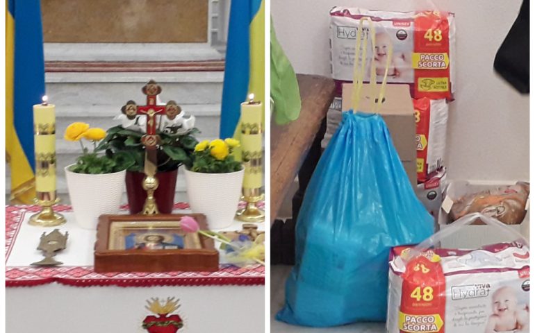 Il grande cuore di Stampace, da Santa Restituta pacchi di alimenti e medicinali per il popolo ucraino