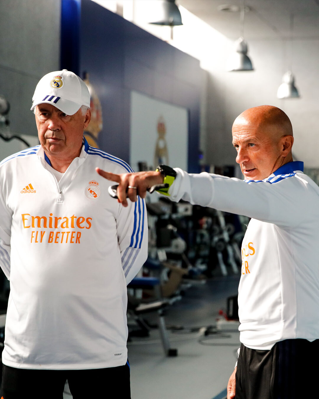 Antonio Pintus e Carlo Ancelotti - Foto Real Madrid