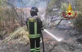 Incendi a Cagliari e hinterland: diversi interventi dei Vigili del Fuoco
