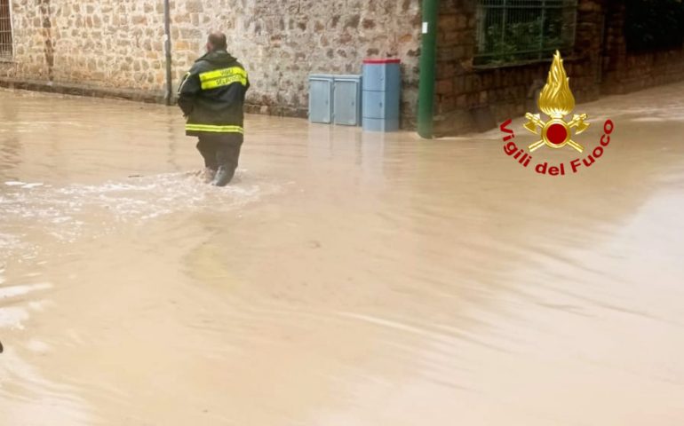 (FOTO) Maltempo nel cagliaritano: circa 60 gli interventi dei Vigili del Fuoco