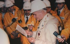 Il Papa con i minatori