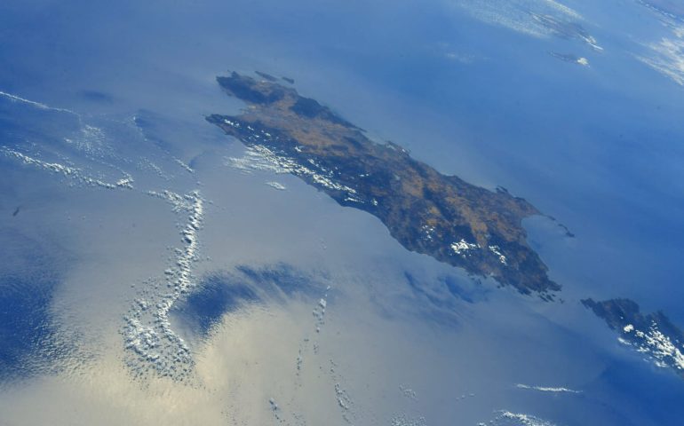 La Sardegna vista dallo spazio - Foto Samantha Cristoforetti