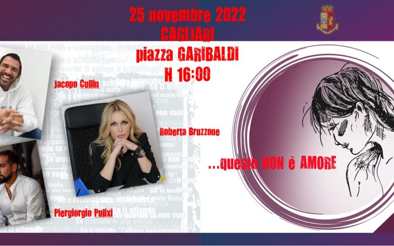 “Questo non è amore”: Polizia in piazza a Cagliari con Jacopo Cullin, Roberta Bruzzone e Piergiorgio Pulixi