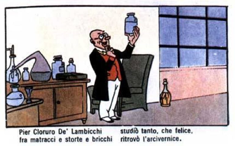 Fu il sardo Giovanni Manca a ideare “Pier Cloruro de Lambicchi”, celebre fumetto del Corriere dei Piccoli