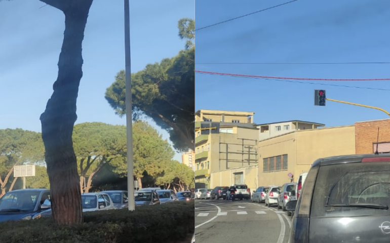 Caos e delirio in via Roma: traffico paralizzato in centro e nelle vie limitrofe