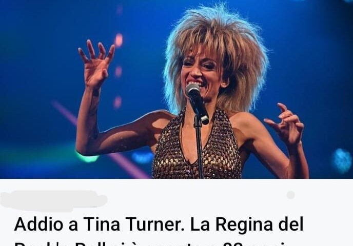 Morte di Tina Turner e quella foto sbagliata: guai a condannare l’autore dell’errore, ecco perché