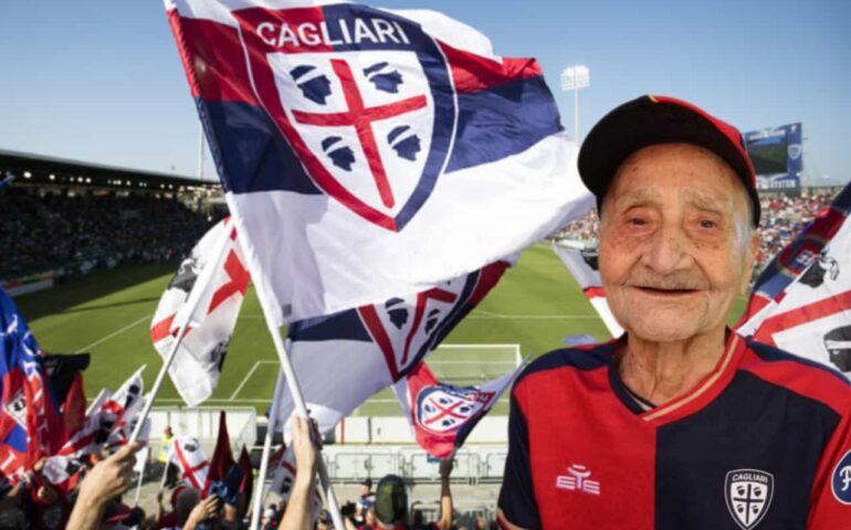 Addio a Nonno Attilio, volato in cielo alla vigilia di Bari-Cagliari. Il figlio: “Aveva previsto la vittoria rossoblù”