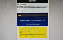 Febbre altissima per Cagliari-Bari: in migliaia in coda online per un agognato ticket, il sistema va in tilt