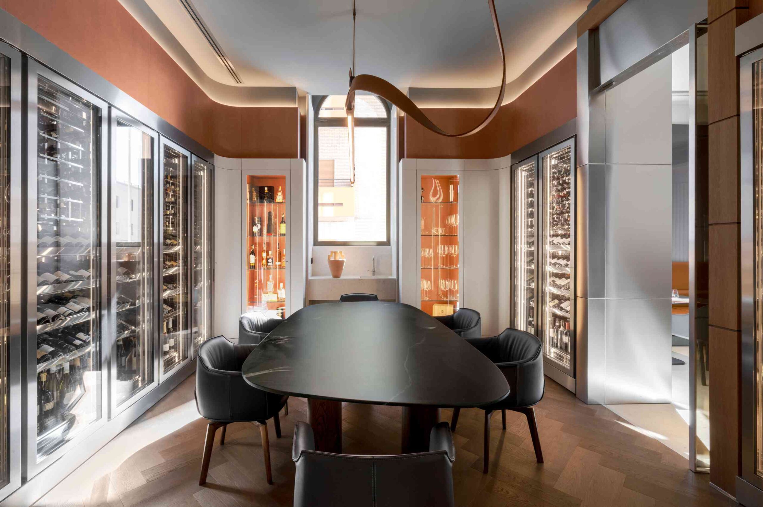 La wine cellar, la sala-cantina di Palazzo Tirso disponibile per cene private e incontri di lavoro
