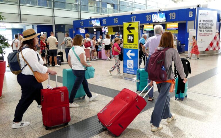A luglio record di passeggeri all’aeroporto di Cagliari
