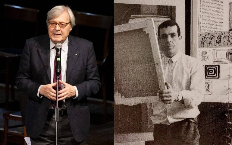 Vittorio Sgarbi torna a Cagliari per la presentazione di una mostra sull’artista sardo Giovanni Nonnis