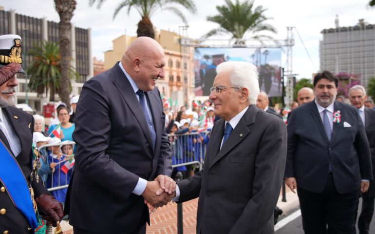 (FOTO) 4 novembre, le celebrazioni a Cagliari con il presidente della Repubblica Mattarella