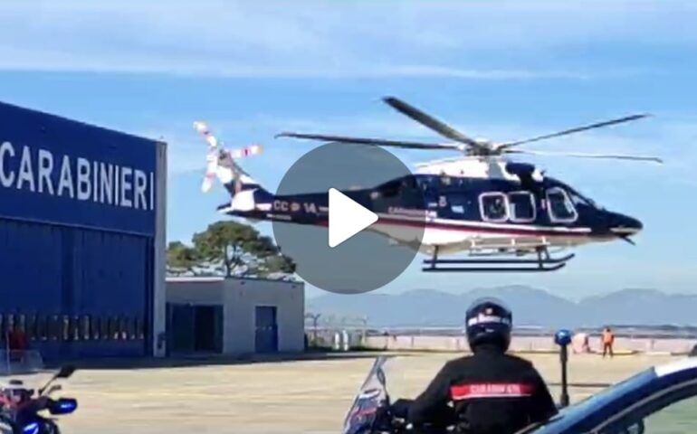 (VIDEO) In Sardegna il primo elicottero Aw 169 dei Carabinieri in Italia: un gioiello tecnologico prezioso e utile