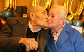 Tanti auguri a Tziu Cenzinu, 100 anni di vita e 70 d’amore con Tzia Severina