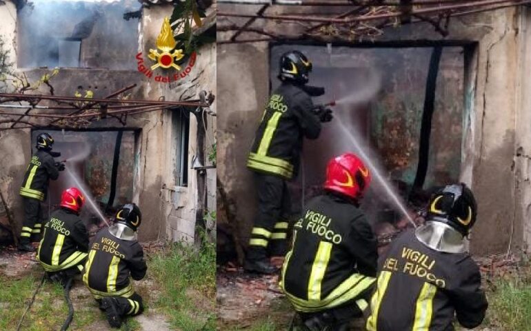 Villaputzu, un incendio devasta un’abitazione: proprietario soccorso dai Vigili del Fuoco