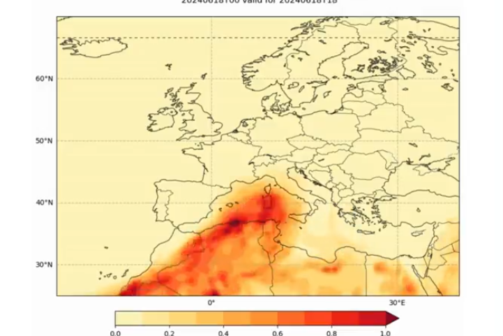 Una nuova ondata di Saharan Dust, sabbia del Sahara, sta per investire la Sardegna: ecco quando