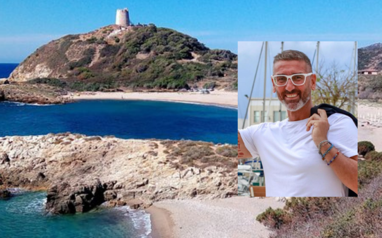 Mare agitato a San Giovanni di Sinis: il campione di nuoto Corrado Sorrentino salva un giovane che stava annegando