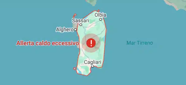 Sardegna ancora nella morsa del caldo torrido e dell’allerta pericolo incendi