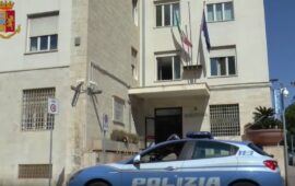 L'ingresso della Questura di Cagliari