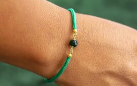 braccialetto verde contro il malocchio