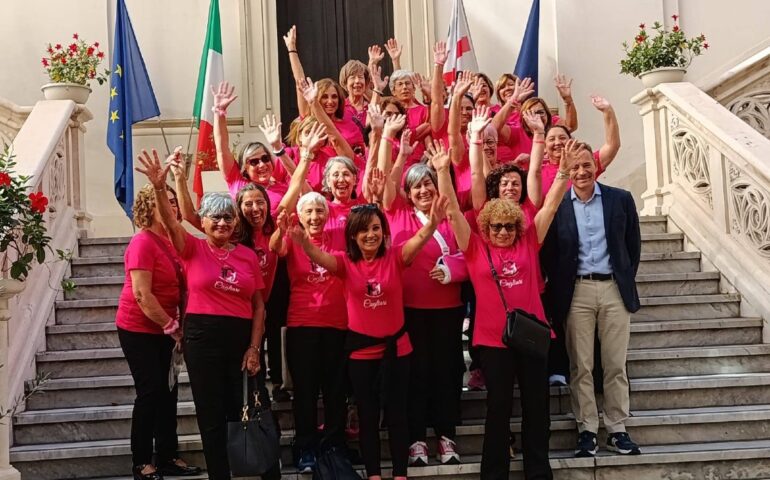Le atlete in Municipio