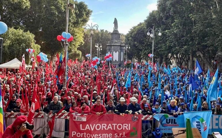 La manifestazione di Cagliari