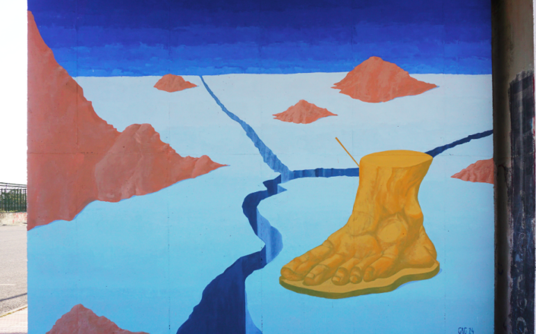 murale galleria del sale a cagliari