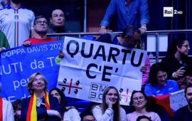 Tifosi sardi in tribuna a Malaga per la Coppa Davis