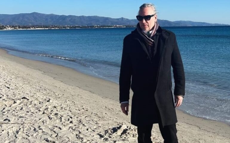 Mauro Repetto a Cagliari, al Poetto