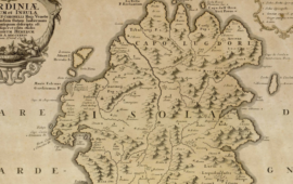 mappa antica della Sardegna