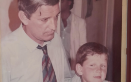 Gigi Riva con il figlio Nicola