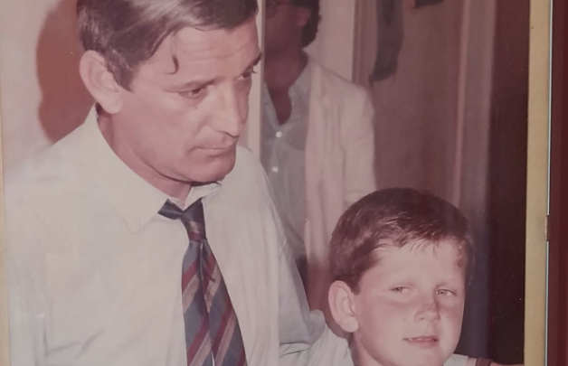 Gigi Riva con il figlio Nicola